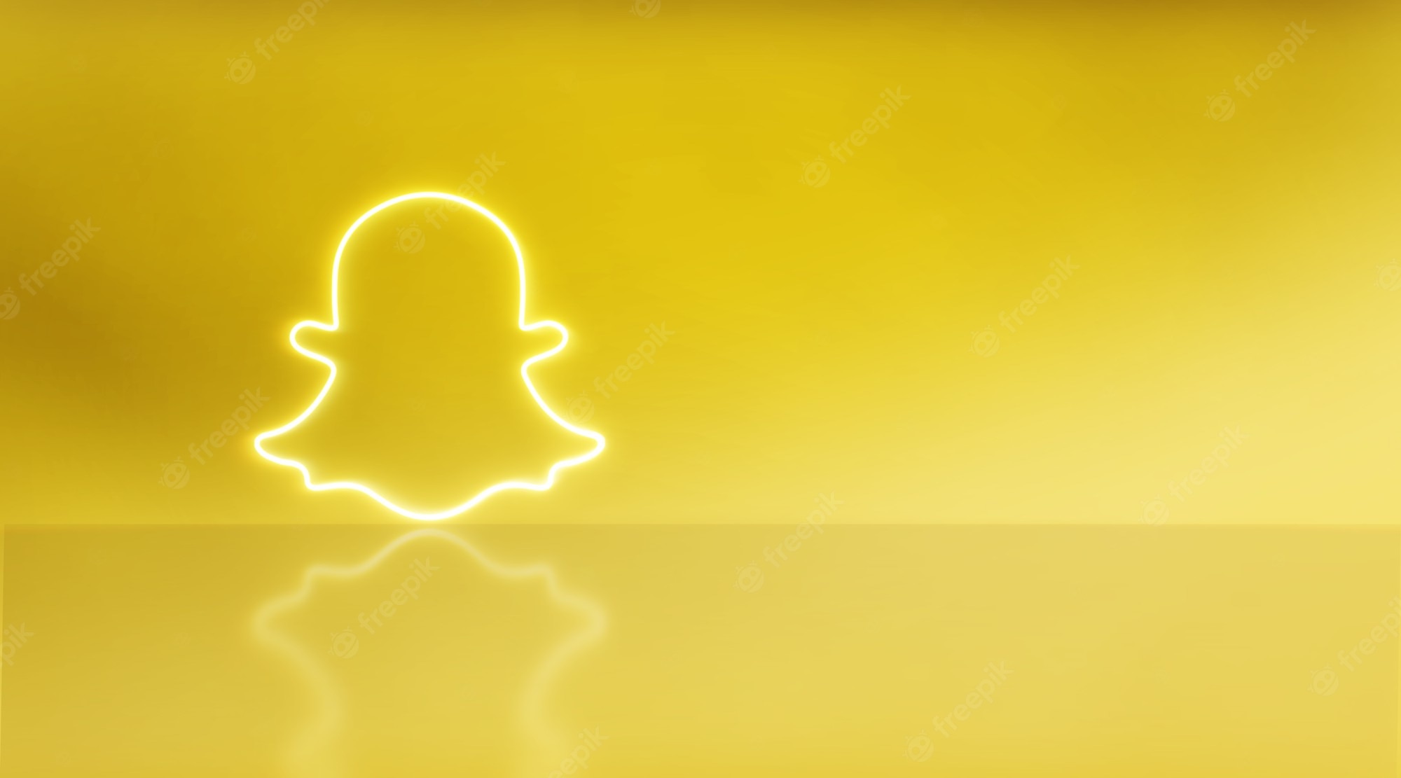 Neon Snapchat Logo